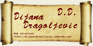 Dijana Dragoljević vizit kartica
